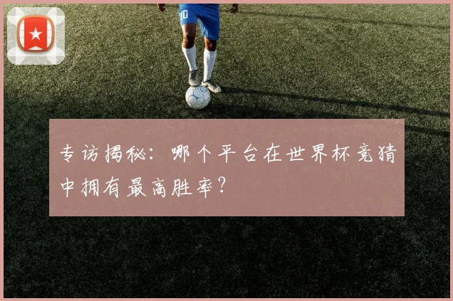 专访揭秘：哪个平台在世界杯竞猜中拥有最高胜率？